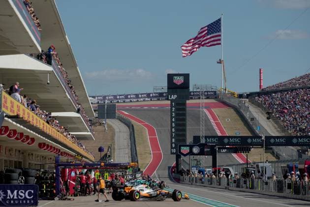 FORMULA 1 MSC CRUISES UNITED STATES GRAND PRIX 2025 18.10.2025, Circuit of The Americas, Austin, FORMULA 1 MSC CRUISES UNITED STATES GRAND PRIX 2025 , im Bild Alle Fahrer stellen sich zum Start des Qualifikation auf.