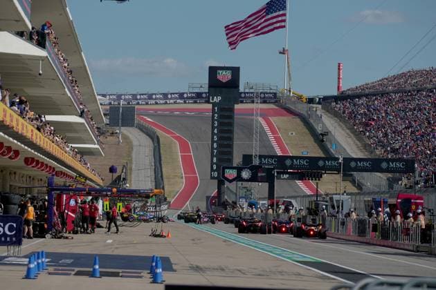 FORMULA 1 MSC CRUISES UNITED STATES GRAND PRIX 2025 18.10.2025, Circuit of The Americas, Austin, FORMULA 1 MSC CRUISES UNITED STATES GRAND PRIX 2025 , im Bild Alle Fahrer stellen sich zum Start des Qualifikation auf.