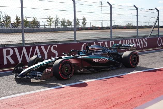 FORMULA 1 MSC CRUISES UNITED STATES GRAND PRIX 2025 18.10.2025, Circuit of The Americas, Austin, FORMULA 1 MSC CRUISES UNITED STATES GRAND PRIX 2025 , im Bild George Russell (GBR), Mercedes-AMG Petronas Formula One Team