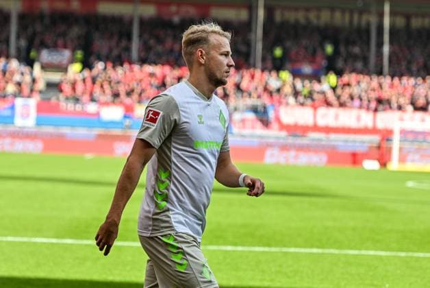 GER, 1. FBL, 1. FC Heidenheim vs SV Werder Bremen 18.10.2025, Voith-Arena, Heidenheim, GER, 1. FBL, 1. FC Heidenheim vs SV Werder Bremen, im Bild Marco Grüll Gruell (Werder Bremen, 17)