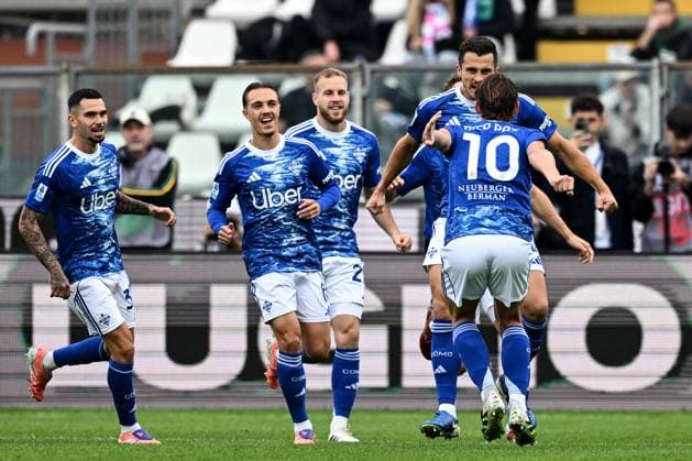 Mg Como 19 10 2025 - campionato di calcio serie A Como-Juventus foto Matteo Gribaudi Image nella foto: esultanza gol Marc Oliver Kempf 