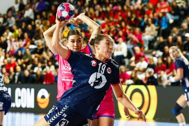 Handball, EHF EURO Cup Slovakia Norway Bratislava, Slovakia 20251019 Norway s Selma Helán Henriksen during the handball match in the EHF EURO Cup between Slovakia and Norway in Hant Arena Photo Nikola Krstic NTB Bratislava Slovakia EDITORIAL USE ONLY RESTRICTED USE FOR BETTING COMPANIES  Copyright: xNikolaxKrsticx xNTBx