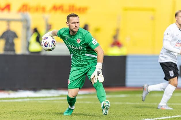 Fussball, Saison 2025 2026, 3. Liga, Donaustadion Ulm, 11. Spieltag, SSV Ulm 1846 Fußball - FC Energie Cottbus, 19.10.2025 19.10.2025, Fussball, Saison 2025 2026, 3. Liga, Donaustadion Ulm, 11. Spieltag, SSV Ulm 1846 Fußball - FC Energie Cottbus, 33 Marius Funk (Energie Cottbus) Foto: Lucca Fundel Ulm Donaustadion Baden-Württemberg Deutschland