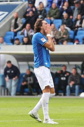 19.10.2025, xtvx, Fussball 2.Bundesliga, SV Darmstadt 98 - 1.FC Magdeburg v.l. Fraser Hornby (SV Darmstadt 98) enttaeuscht, enttaeuscht schauend, dissapointed (DFL DFB REGULATIONS PROHIBIT ANY USE OF PHOTOGRAPHS as IMAGE SEQUENCES and or QUASI-VIDEO) Darmstadt