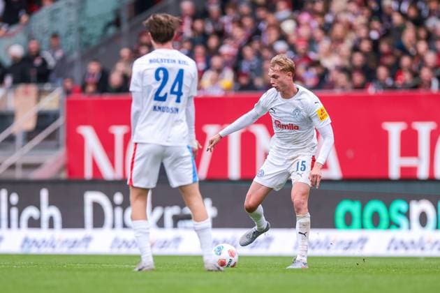 19.10.2025, 2. Bundesliga, 9. Spieltag, 1. FC Nürnberg - Holstein Kiel, Kasper Davidsen (Holstein Kiel), Nürnberg Max Morlock Stadion Bayern Deutschland xRHR-FOTO DEx Copyright: DennisxEwert RHR-FOTOx RHR-FOTO DE