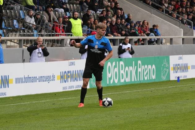 19.10.2025 xmgoodx Frankfurt am Main, PSD Bank Arena Regionalliga Südwest Saison 2025 2026 FSV Frankfurt - Kickers Offenbach (OFC) Timo Hildmann (21, FSV Frankfurt)