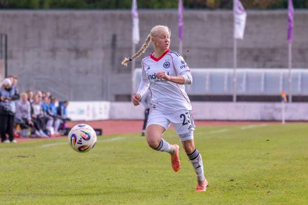Ingolstadt, Deutschland 19. Oktober 2025: 2. BL - Frauen - 2025 2026 - FC Ingolstadt 04 vs. Eintracht Frankfurt II Im Bild: Keira Bednorz (Frankfurt II) Audi Sportpark Bayern Copyright: xFotostandx xSchäferx