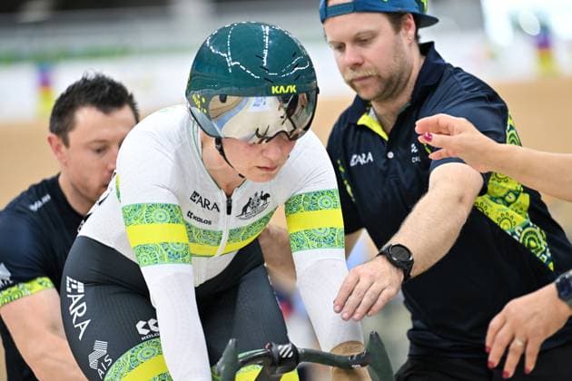 2025 UCI Para-Cycling Track World Championships Picture by Simon Wilkinson SWpix.com - 19 10 2025 - Cycling - 2025 UCI Para-Cycling Track World Championships - Rio Olympic Velodrome, Rio de Janeiro, Brazil - WC3 Sprint 200m Flying Start Qualifying - Emily Petricola (Australia) Copyright: x xSWpix.comx(t axPhotographyxHubxLtd)xSimonxWilkinson SWpix.comx SWP-3030-10229