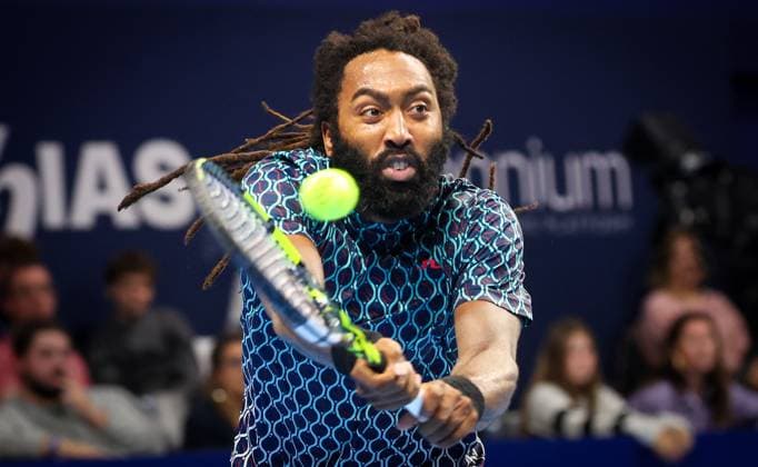 US Evan King returns the ball during the European Open ATP, Tennis Herren tennis tournament in Brussels, on Sunday 19 October 2025. This year s edition of the tournament is taking place from 12 to 19 October 2025. VIRGINIExLEFOUR  x137299318x