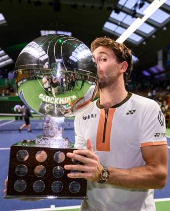 251019 Casper Ruud of Norway celebrates with the trophy after winning the men s singles final on day 9 of the ATP, Tennis Herren 250 Nordic Open on October 19, 2025 in Stockholm. Photo: Jesper Zerman BILDBYRAN kod JZ JZ0631 tennis nordic open nordic open 2025 bbeng final singelfinal singel jubel norge Copyright: JESPERxZERMAN BB251019JZ064