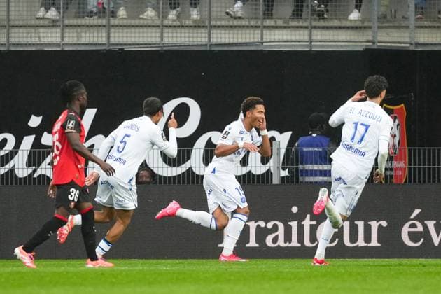 Stade Rennais FC v AJ Auxerre - Ligue 1 McDonald s 2025 2026 19 Danny NAMASO (aja) during the Ligue 1 McDonald s match between Rennes and Auxerre at Roazhon Park on October 19, 2025 in Rennes, France. Rennes France  Copyright: xFEPx 776348165