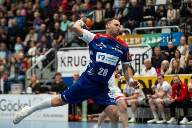 Tobias Heinzelmann (HBW Balingen Weilstetten, 28) HBW Balingen Weilstetten vs. TuS Ferndorf, Handball, 2. Bundesliga, 8. Spieltag, Saison 2025 2026, 19.10.2025 Eibner-Pressefoto Andreas Ulmer HBW Balingen Weilstetten vs. TuS Ferndorf, Handball, 2. Bundesliga, 8. Spieltag, Saison 2025 2026, 19.10.2025 Balingen Copyright: xEibner-Pressefoto AndreasxUlmerx EP_AUR