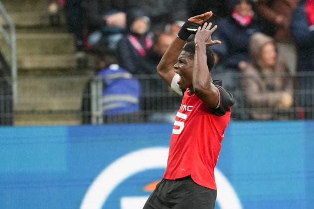 Stade Rennais FC v AJ Auxerre - Ligue 1 McDonald s 2025 2026 07 Breel EMBOLO (srfc) during the Ligue 1 McDonald s match between Rennes and Auxerre at Roazhon Park on October 19, 2025 in Rennes, France. Rennes France  Copyright: xFEPx 776348165