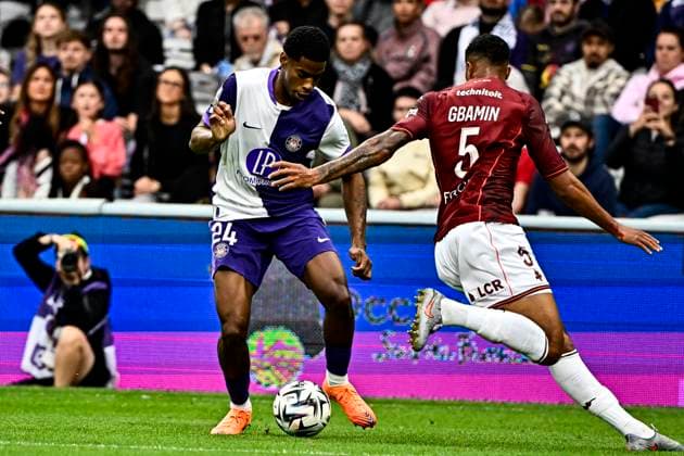 FOOTBALL : Toulouse vs Metz - 8eme Journee de Ligue 1 McDonald S - Toulouse - 19 10 2025 Dayann Methalie (tfc) Toulouse  Copyright: xThierryxBretonx