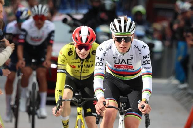 19-10-2025 Andorra Cycling Masters; 2025, Uae Team Emirates - Xrg; 2025, Visma - Lease A Bike; Pogacar, Tadej; Vingegaard, Jonas; Andorra; 