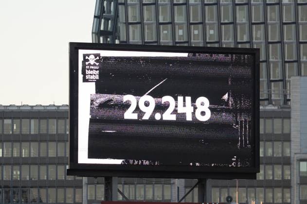 Deutschland, Fussball, 1. Bundesliga, 7. Spieltag 2025 2026, FC St. Pauli - TSG Hoffenheim am 19.10. in Hamburg (Millerntor-Stadion): Zuschauerzahl Copyright: xSvenxHeidmannx