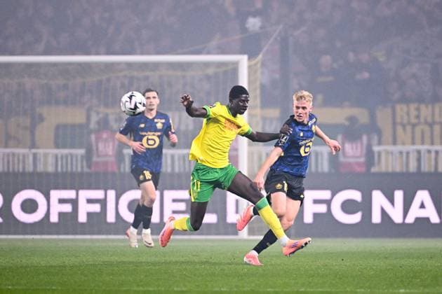 FC Nantes v Lille OSC - Ligue 1 McDonald s 2025 2026 10 Hakon Arnar HARALDSSON (losc) during the Ligue 1 McDonald s match between Nantes and Lille at Stade de la Beaujoire on October 19, 2025 in Nantes, France. ( Nantes France  Copyright: xFEPx 776348158
