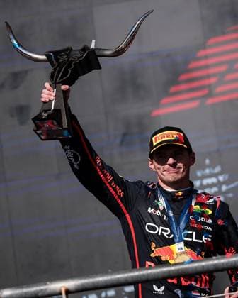 F1 - UNITED STATES GRAND PRIX 2025 VERSTAPPEN Max (ned), Red Bull Racing RB21, portrait podium during the 2025 Formula 1 United States Grand Prix, 19th round of the 2025 FIA Formula One World Championship, WM, Weltmeisterschaft from October 17 to 19, 2025 on the Circuit of the Americas, in Austin, Texas, United States of America - AustinUnited States  Copyright: xEricxAlonsox