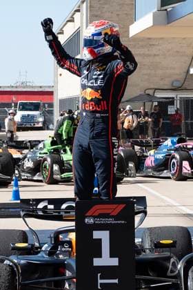 October 19, 2025: Max Verstappen (1) with ORACLE Red Bull Racing Team winning the Formula 1 MSC Cruises United States Grand Prix, Circuit of the Americas. Austin, Texas. CSM Austin United States of America - ZUMAc04_ 20251019_faf_c04_020 Copyright: xMarioxCantux