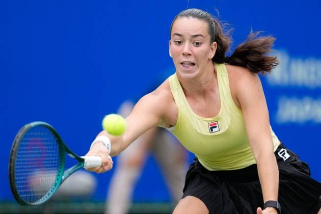 Tereza Valentova (CZE), OCTOBER 19, 2025 - Tennis : Singles Final Match at Morita Tennis Center Utsubo during Kinoshita Group Japan Open Tennis Championships 2025 in Osaka, Japan. Noxthirdxpartyxsales  aflo_307436354