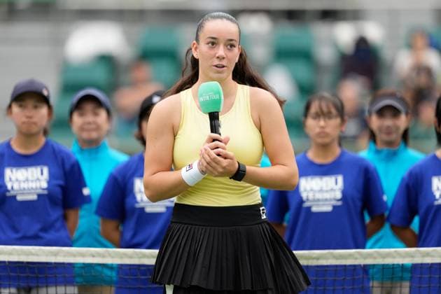 Tereza Valentova (CZE), OCTOBER 19, 2025 - Tennis : Singles Victory Ceremony at Morita Tennis Center Utsubo during Kinoshita Group Japan Open Tennis Championships 2025 in Osaka, Japan. Noxthirdxpartyxsales  aflo_307436310