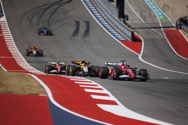 Formula 1 United States Grand Prix AUSTIN, USA - OCTOBER 19: Drivers navigate the track during the Formula 1 United States Grand Prix at the Circuit of the Americas in Austin, Texas on October 19, 2025. Jorge Salgado Anadolu Austin United States. Editorial use only. Please get in touch for any other usage.  Copyright: x2025xAnadoluxJorgexSalgadox