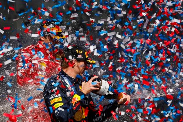 F1 - UNITED STATES GRAND PRIX 2025 VERSTAPPEN Max (ned), Red Bull Racing RB21, portrait podium during the 2025 Formula 1 United States Grand Prix, 19th round of the 2025 FIA Formula One World Championship, WM, Weltmeisterschaft from October 17 to 19, 2025 on the Circuit of the Americas, in Austin, Texas, United States of America - AustinUnited States  Copyright: xDPPIx