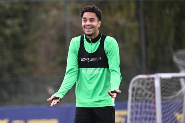Royale Union Saint-Gilloise v Inter Milan - UEFA Champions League Media Activities 20 10 2025 BRUSSELS, BELGIUM - OCTOBER 20 : Giger Marc forward of Union Saint-Gilloise pictured during a training session ahead of the UEFA Champions League 2025 26 League Phase MD3 match between Royale Union Saint-Gilloise and Inter Milan on October 20, 2025 in Brussels, Belgium, 20 10 2025 Brussels Belgium  Copyright: xPeterxDexVoechtx