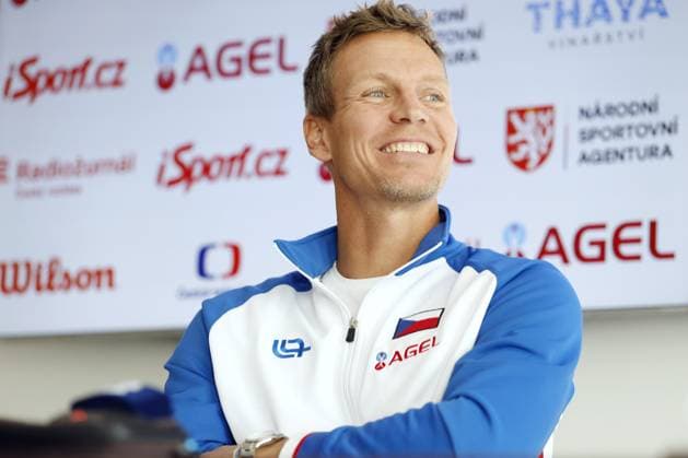 Czech non-playing captain Tomas Berdych speaks at a press conference, PK, Pressekonferenz on the nomination of Czech tennis players before the matches of the final group of the Davis Cup, in Prague, Czech Republic, on October 20, 2025. (CTKxPhoto PavelxLebeda) CTKPhotoF202510200113701  CTKPhotoF202510200113701