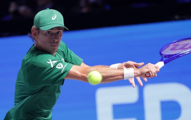 TENNIS - ATP, Tennis Herren Erste Bank Open VIENNA,AUSTRIA,20.OCT.25 - TENNIS - ATP World Tour, Erste Bank Open. Image shows Alex de Minaur (AUS).  GEPAxpictures xWalterxLuger