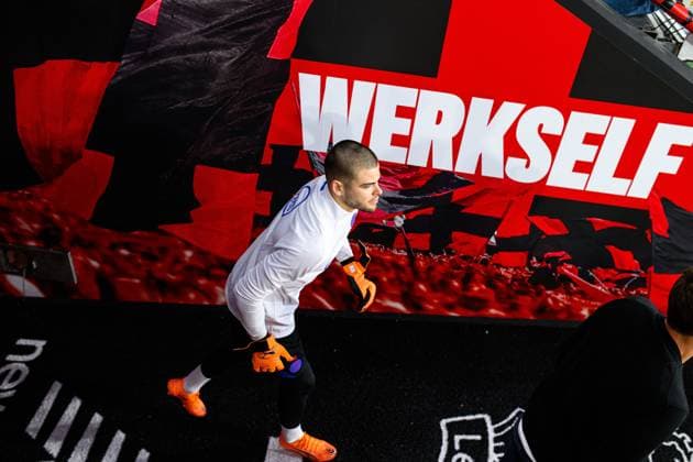LEVERKUSEN, GERMANY - 20 OCTOBER, 2025: Lucas Chevalier - UEFA Champions League, MD-1, Practice PSG at BayArena.  Copyright: xx