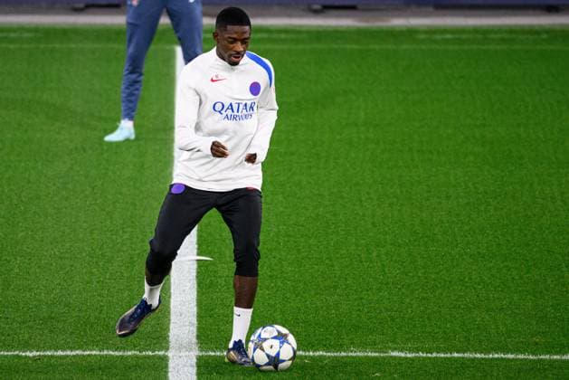 LEVERKUSEN, GERMANY - 20 OCTOBER, 2025: Ousmane Dembele - UEFA Champions League, MD-1, Practice PSG at BayArena.  Copyright: xx