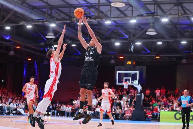 RheinStars Koeln - Tigers Tuebingen, Basketball, 2. Bundesliga ProA, 20.10.2025 RheinStars Koeln - Tigers Tuebingen, Basketball, 2. Bundesliga ProA, 20.10.2025 Koeln Copyright: xEibner-Pressefotox EP_RWS
