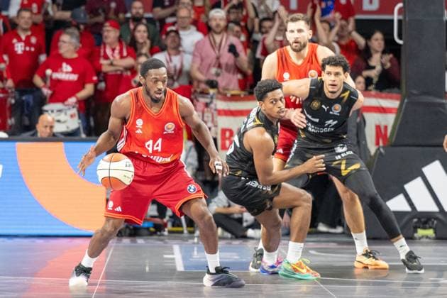 Kamar Baldwin 44 (FC Bayern Basketball), FC Bayern Basketball vs. Basketball Loewen Braunschweig, BBL-Pokal, Achtelfinale, 20.10.2025 Muenchen Bayern Deutschland