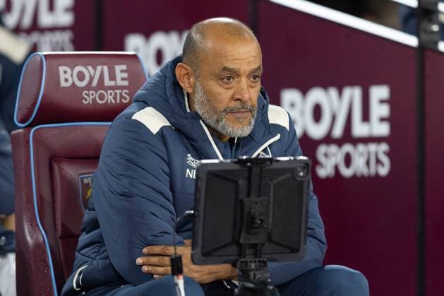 20th October 2025; London Stadium, London, England; Premier League Football, West Ham United versus Brentford; Nuno Esp& xed;rito Santo manager of West Ham United  IanxStephen