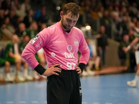 Ziga Urbic (Eulen Ludwigshafen, 97) enttaeuscht nach Niederlage VfL Eintracht Hagen vs. Eulen Ludwigshafen, Handball, 2. Bundesliga, 8. Spieltag, Saison 2025 2026, 20.10.2025 VfL Eintracht Hagen vs. Eulen Ludwigshafen, Handball, 2. Bundesliga, 8. Spieltag, Saison 2025 2026, 20.10.2025 Hagen Copyright: xEibner-Pressefoto DamianxKruczynx EP_DKI