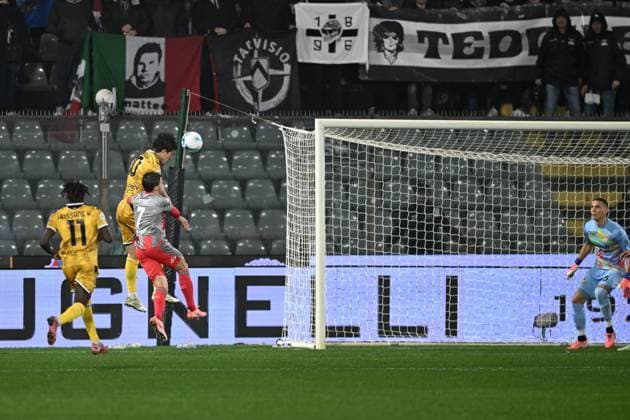 Db Cremona 20 10 2025 - campionato di calcio serie A Cremonese-Udinese foto Daniele Buffa Image nella foto: gol NicoloÕ Zaniolo 