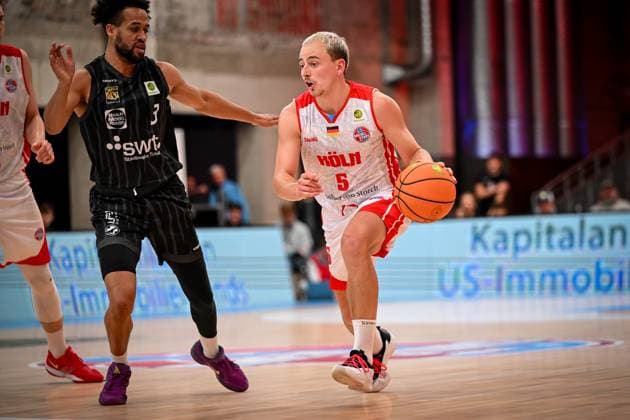 Barmer 2. Basketball Bundesliga ProA: Rheinstars Köln vs. Tigers Tübingen, 20.10.2025 Rupert Hennen (RheinStarsKöln 5), Barmer 2. Basketball Bundesliga ProA: Rheinstars Köln vs. Tigers Tübingen am 20.10.2025 in der Motorworld Köln in Koeln (Nordrhein-Westfalen) Copyright: xBEAUTIFULxSPORTS Mueller-Laschetx