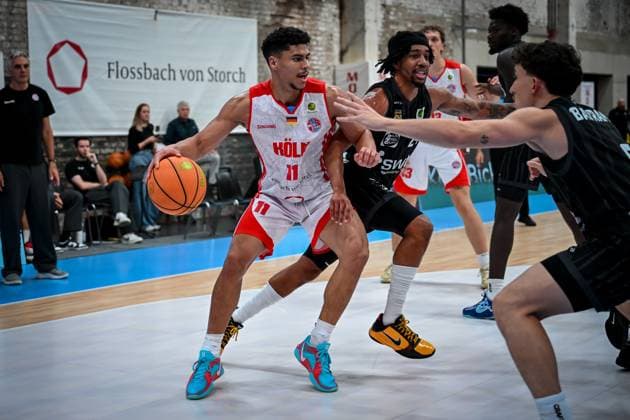 Barmer 2. Basketball Bundesliga ProA: Rheinstars Köln vs. Tigers Tübingen, 20.10.2025 Timothy Nehemiah Davis (RheinStarsKöln 11), Barmer 2. Basketball Bundesliga ProA: Rheinstars Köln vs. Tigers Tübingen am 20.10.2025 in der Motorworld Köln in Koeln (Nordrhein-Westfalen) Copyright: xBEAUTIFULxSPORTS Mueller-Laschetx