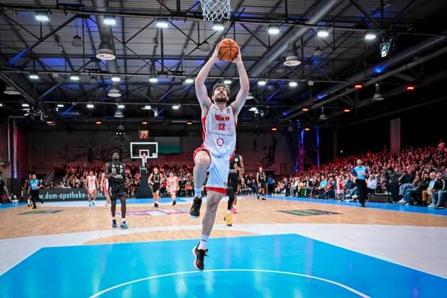 Barmer 2. Basketball Bundesliga ProA: Rheinstars Köln vs. Tigers Tübingen, 20.10.2025 Laurent Raphael Zoccoletti (RheinStarsKöln 12), Barmer 2. Basketball Bundesliga ProA: Rheinstars Köln vs. Tigers Tübingen am 20.10.2025 in der Motorworld Köln in Koeln (Nordrhein-Westfalen) Copyright: xBEAUTIFULxSPORTS Mueller-Laschetx