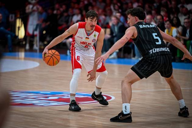 Barmer 2. Basketball Bundesliga ProA: Rheinstars Köln vs. Tigers Tübingen, 20.10.2025 Jasper Günther (RheinStarsKöln 6), Barmer 2. Basketball Bundesliga ProA: Rheinstars Köln vs. Tigers Tübingen am 20.10.2025 in der Motorworld Köln in Koeln (Nordrhein-Westfalen) Copyright: xBEAUTIFULxSPORTS Mueller-Laschetx