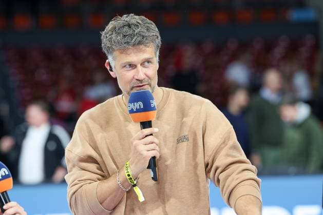 Wayne Carpendale (Schauspieler und Moderator), GER, FC Bayern Basketball vs. Basketball Loewen Braunschweig, Basketball, BBL Pokal, Achtelfinale, Saison 2025 2026, 20.10.2025, GER, FC Bayern Basketball vs. Basketball Loewen Braunschweig, Basketball, BBL Pokal, Achtelfinale, Saison 2025 2026, 20.10.2025 Muenchen Copyright: xEibner-Pressefoto JennixMaulx EP_JML