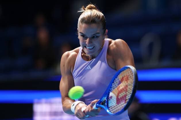 Maria Sakkari (GRE), OCTOBER 21, 2025 - Tennis : TORAY PAN PACIFIC OPEN TENNIS 2025 Singles Round 32 Match at Ariake Coliseum, Tokyo, Japan. Noxthirdxpartyxsales  aflo_307650992
