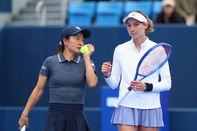 Shuko Aoyama (JPN) & Cristina Bucsa (ESP), OCTOBER 21, 2025 - Tennis : TORAY PAN PACIFIC OPEN TENNIS 2025 Doubles Round 16 Match at Ariake Coliseum, Tokyo, Japan. Noxthirdxpartyxsales  aflo_307664717