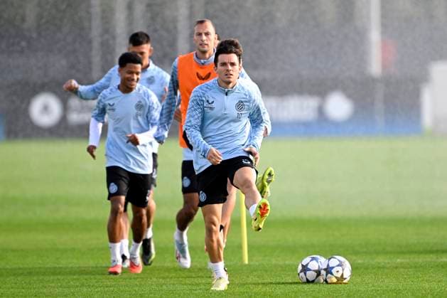Bayern Munchen v Club Brugge - UEFA Champions League Media Activities 21 10 2025 WESTKAPELLE, BELGIUM - OCTOBER 21 : Vetlesen Hugo midfielder of Club Brugge pictured during a training session ahead of the UEFA Champions League 2025 26 League Phase MD3 match between Bayern Munchen and Club Brugge on October 21, 2025 in Westkapelle, Belgium, 21 10 2025 Westkapelle Belgium  Copyright: xNicoxVereeckenx