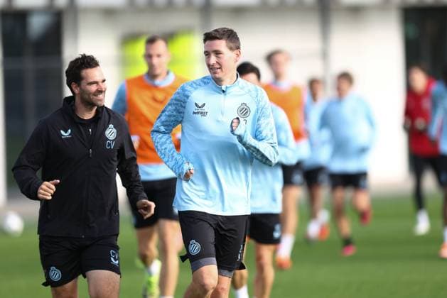 Club s Hans Vanaken pictured during a training session of Belgian soccer team Club Brugge KV, on Tuesday 21 October 2025 in Knokke-Heist. The team is preparing for tomorrow s game against German FC Bayern Munchen, on day three of the League phase of the UEFA Champions League tournament. BRUNOxFAHY  x137497985x