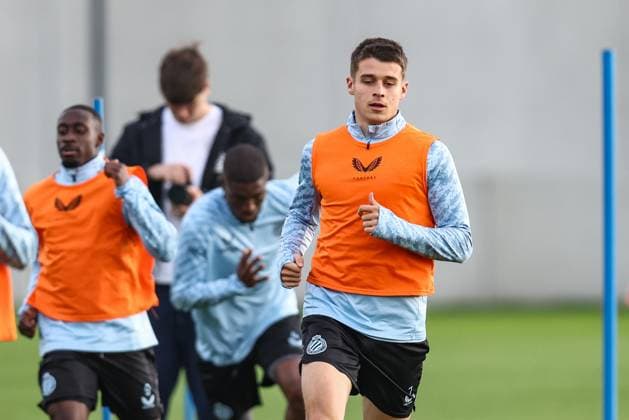 Club s Nicolo Tresoldi pictured during a training session of Belgian soccer team Club Brugge KV, on Tuesday 21 October 2025 in Knokke-Heist. The team is preparing for tomorrow s game against German FC Bayern Munchen, on day three of the League phase of the UEFA Champions League tournament. BRUNOxFAHY  x137499394x