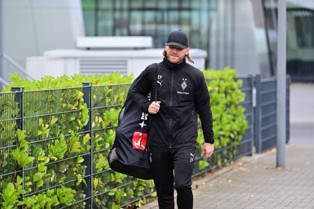 21.10.2025; Moenchengladbach; Fussball, Herren, Saison 2025 2026, Training Borussia Moenchengladbach Eugen Polanski (Interimstrainer Gladbach) DFL regulations prohibit any use of photographs as image sequences and or quasi-video. Borussia-Park NRW Deutschland