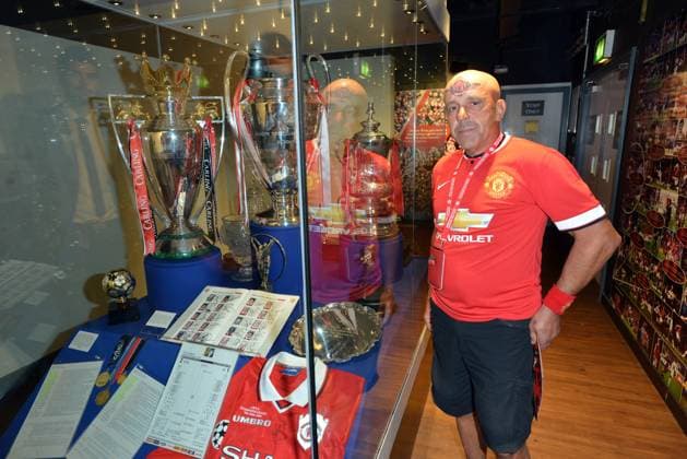 Mr Manchester United, ManU visits Old Trafford. Mr Manchester United visits Old Trafford. 23.08.2014  Copyright: xNeilxJonesx NINTCHDBPICT000118857445