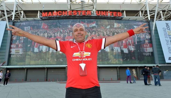 Mr Manchester United, ManU visits Old Trafford. Mr Manchester United visits Old Trafford. 23.08.2014  Copyright: xNeilxJonesx NINTCHDBPICT000118857811